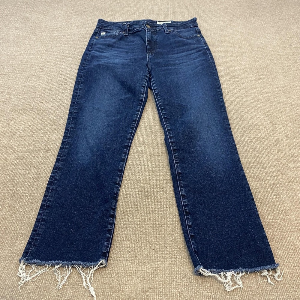 AG Adriano Goldschmied Mari Jeans Womens 28 Dark Wash High Rise Slim Straight